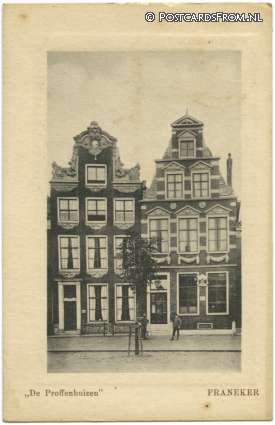 Franeker, De Proffenhuizen ansichtkaart: Franeker, De Proffenhuizen