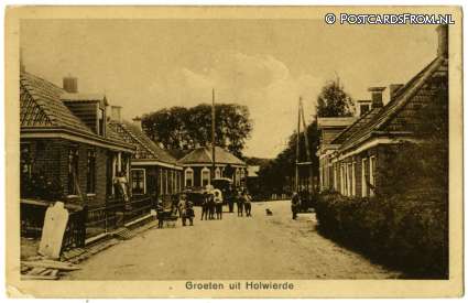 ansichtkaart: Holwierde, Groeten uit