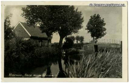 ansichtkaart: Hoornaar, Onze mooie Giessen