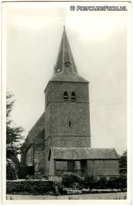 ansichtkaart: Andelst, Ned. Hervormde Kerk
