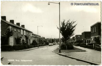 ansichtkaart: Pernis, Burg. Verduynstraat