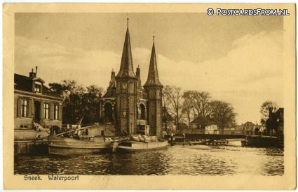 ansichtkaart: Sneek, Waterpoort