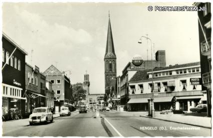 ansichtkaart: Hengelo OV, Enschedesestraat