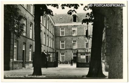 ansichtkaart: Schoonhoven, Havenkazerne