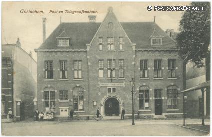 Gorinchem, Post- en Telegraafkantoor ansichtkaart: Gorinchem, Post- en Telegraafkantoor