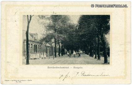 ansichtkaart: Hengelo OV, Enschedeschestraat