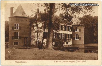 Maarsbergen, Kasteel Maarsbergen tuinzijde ansichtkaart: Maarsbergen, Kasteel Maarsbergen tuinzijde