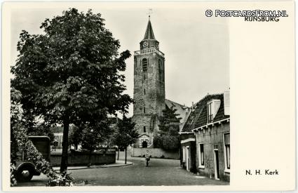 ansichtkaart: Rijnsburg, N.H. Kerk