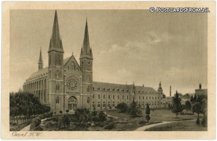 ansichtkaart: Tilburg, Trappisten Klooster. Gevel N.W.