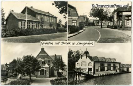 Broek op Langedijk, Groeten uit. Groentenveiling ansichtkaart: Broek op Langedijk, Groeten uit. Groentenveiling