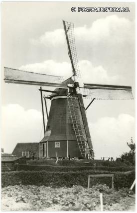 ansichtkaart: Wissenkerke, Korenmolen 'De Graanhelm'