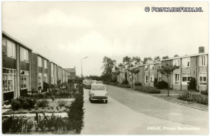 Andijk, Prinses Marijkestraat ansichtkaart: Andijk, Prinses Marijkestraat